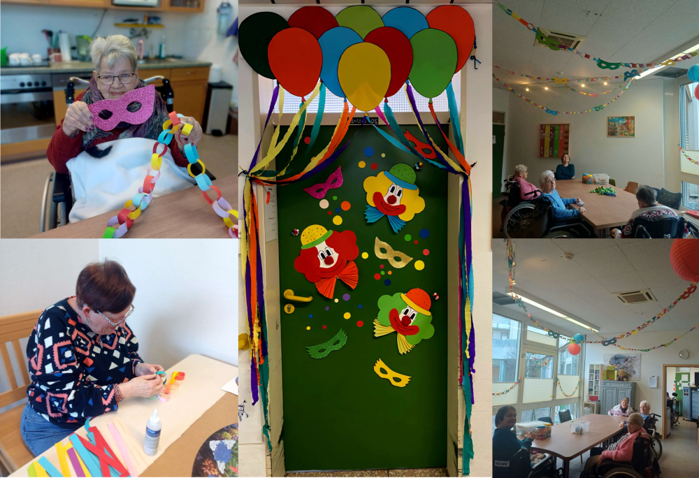 Collage SG Fasching Basteln