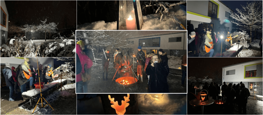 Collage Michaelistrasse Weihanchtsfeier